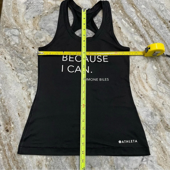 Athleta Spring 2021 Nitro BECAUSE I CAN Simone Biles Tank Top in Black XS - Picture 9 of 10